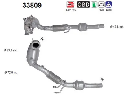 Catalytic Converter Seat IBIZA V · Seat ARONA · Vw POLO VI