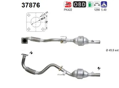 Catalytic Converter Seat IBIZA II · Seat CORDOBA · Seat CORDOBA Vario