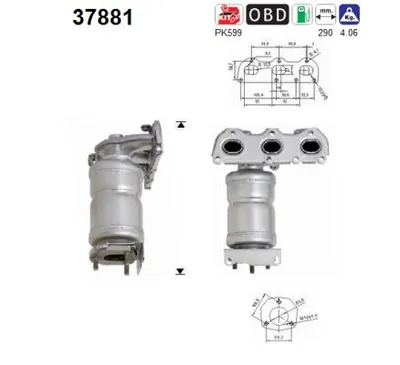 Catalytic Converter Vw POLO IV · Seat IBIZA III