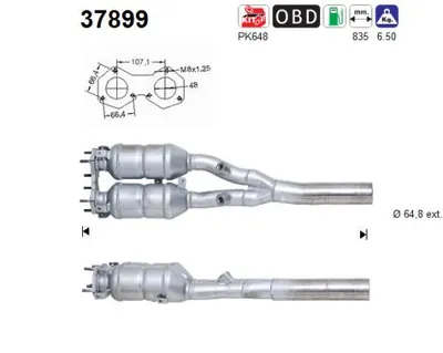 Catalytic Converter Vw GOLF IV · Vw BORA I · Vw BORA Variant