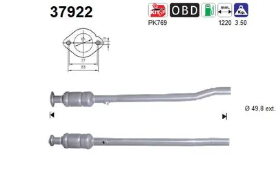 Catalytic Converter Vw TOURAN · Audi A3 · Vw GOLF V