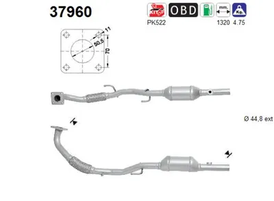 Catalytic Converter Skoda FABIA I · Skoda FABIA I Combi · Skoda FABIA I Saloon