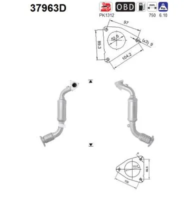 Catalytic Converter Vw TOUAREG · Audi Q7
