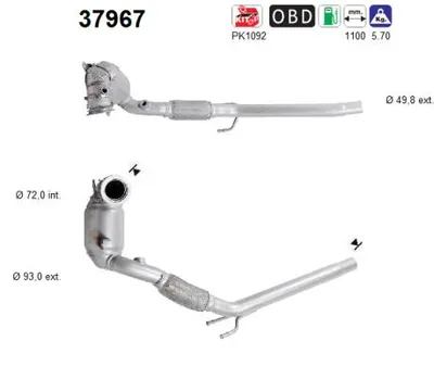 Catalytic Converter Seat LEON · Seat LEON SC · Seat LEON ST