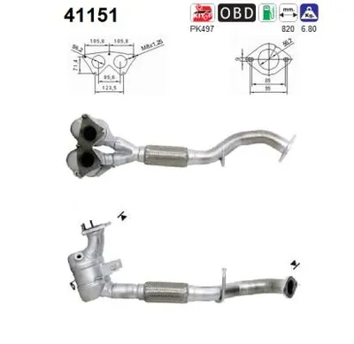 Catalytic Converter Alfa Romeo 156 · Alfa Romeo 156 Sportwagon · Alfa Romeo 147