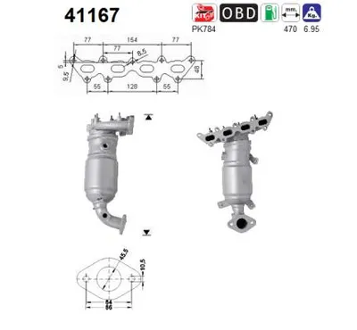 Catalytic Converter Fiat DOBLO Platform/Chassis · Alfa Romeo MITO · Fiat DOBLO Bus