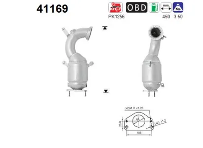 Catalytic Converter Abarth PUNTO · Fiat BRAVO II · Alfa Romeo MITO