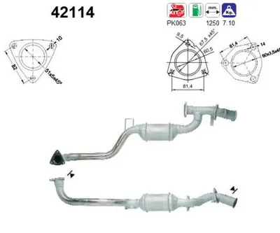 Catalytic Converter Audi 100 C4 Saloon · Audi 100 C4 Avant · Audi A6 C4