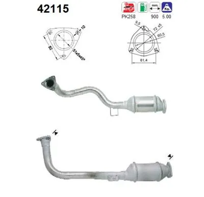 Catalytic Converter Audi COUPE B3 · Audi 80 B4 Saloon · Audi 80 B4 Avant