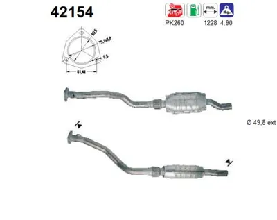 Catalytic Converter Audi A4 B5 · Audi A4 B5 Avant