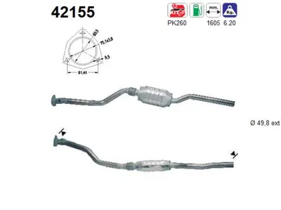 Catalytic Converter Audi A4 B5 · Audi A4 B5 Avant