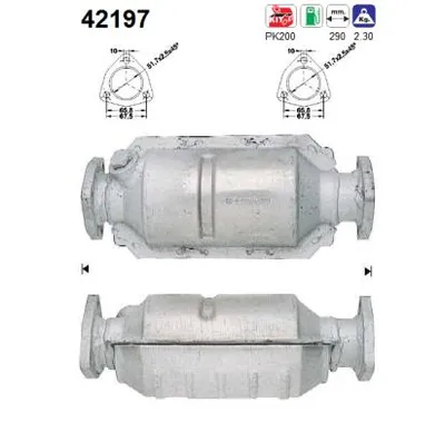 Catalytic Converter Audi 80 B2 Saloon · Audi COUPE B2 · Vw PASSAT B2