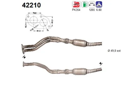 Catalytic Converter Audi A4 B5 Avant · Vw PASSAT B5 · Vw PASSAT B5 Variant