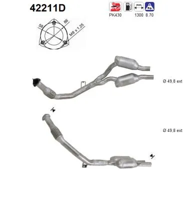 Catalytic Converter Audi A6 C5 · Audi A6 C5 Avant
