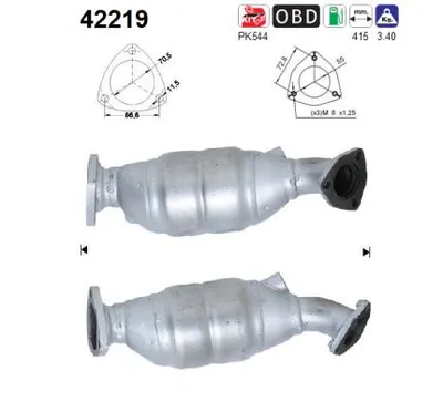 Catalytic Converter Audi A4 B5 Avant · Vw PASSAT B5.5 · Vw PASSAT B5.5 Variant