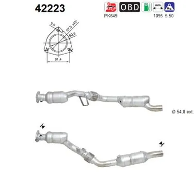 Catalytic Converter Audi A4 B6 · Audi A4 B6 Avant