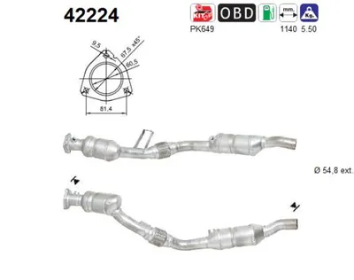 Catalytic Converter Audi A4 B6 · Audi A4 B6 Avant