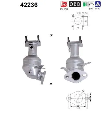 Catalytic Converter Vw GOLF IV · Vw GOLF IV Variant · Vw BORA I