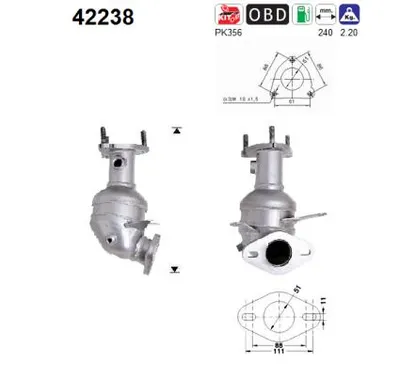Catalytic Converter Vw GOLF IV · Vw GOLF IV Variant · Vw BORA I