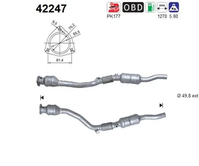 Catalytic Converter Audi A6 C5 · Audi A6 C5 Avant · Vw PASSAT B5.5