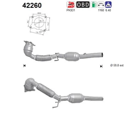 Catalytic Converter Skoda SUPERB II · Skoda SUPERB II Estate · Skoda OCTAVIA II