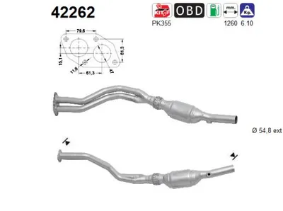 Catalytic Converter Audi A4 B5 · Audi A4 B5 Avant