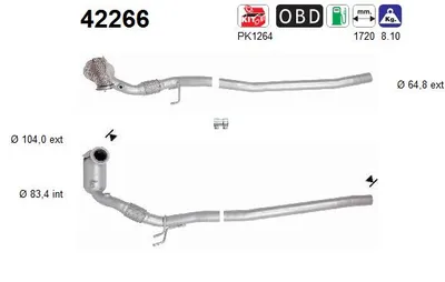 Catalytic Converter Audi A3 Limousine · Audi A3 · Audi A3 Sportback