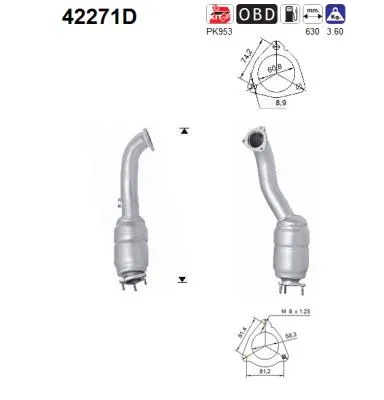 Catalytic Converter Audi A6 C6 · Audi A6 C6 Avant · Audi A6 Allroad C6