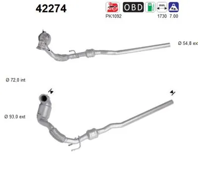 Catalytic Converter Audi Q3 · Vw TIGUAN