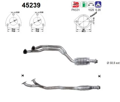 Catalytic Converter Bmw 3 Compact