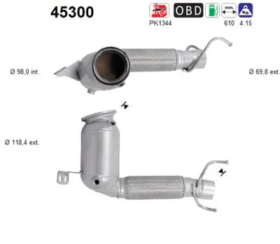 Catalytic Converter Mini MINI · Bmw 2 Active Tourer · Bmw 2 Gran Tourer