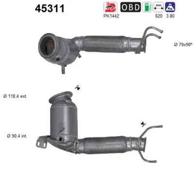 Catalytic Converter Mini MINI · Bmw 2 Active Tourer · Mini MINI CLUBMAN