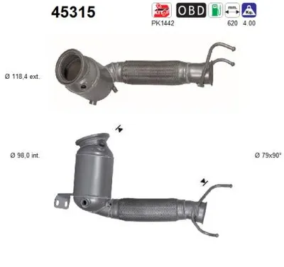 Catalytic Converter Bmw 2 Active Tourer · Mini MINI COUNTRYMAN