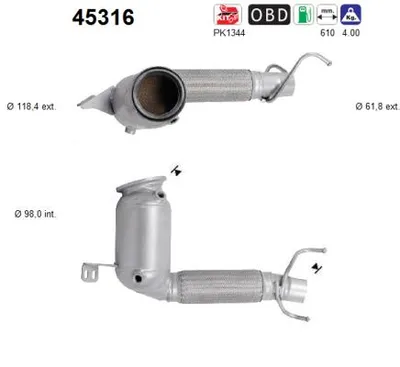 Catalytic Converter Bmw 2 Active Tourer · Mini MINI COUNTRYMAN