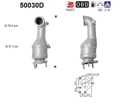 Catalytic Converter Chevrolet CRUZE