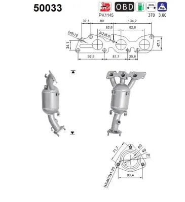 Catalytic Converter Chevrolet EPICA