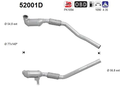Catalytic Converter Dodge CALIBER