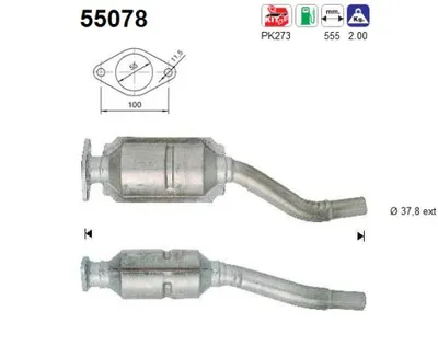 Catalytic Converter Fiat SEICENTO / 600 · Fiat SEICENTO / 600 Hatchback Van