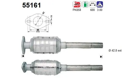 Catalytic Converter Fiat PUNTO · Fiat PUNTO Convertible · Lancia Y