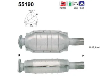 Catalytic Converter Fiat BRAVA · Fiat BRAVO I · Lancia DELTA II