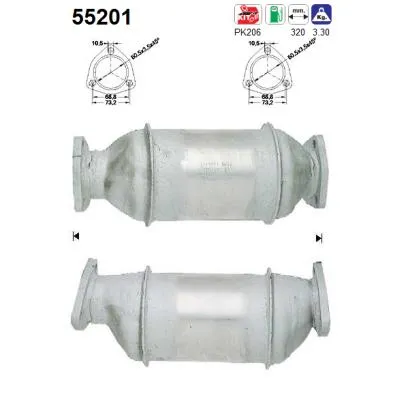 Catalytic Converter Lancia THEMA SW · Fiat CROMA · Lancia THEMA