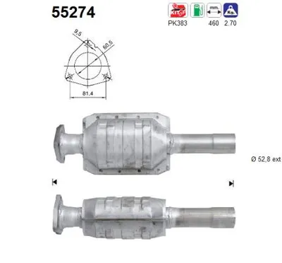 Catalytic Converter Fiat BRAVA · Fiat BRAVO I