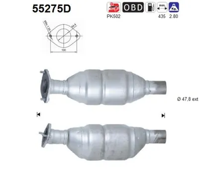 Catalytic Converter Fiat PALIO Weekend · Fiat STRADA Pickup