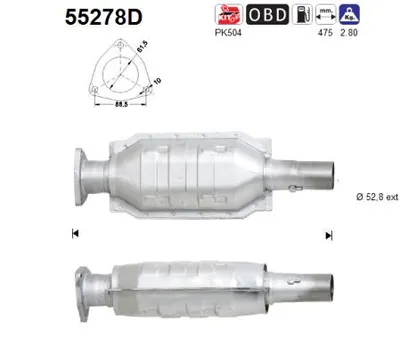 Catalytic Converter Fiat MAREA · Fiat MAREA Weekend · Fiat BRAVO I