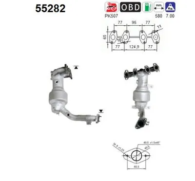 Catalytic Converter Fiat PUNTO · Fiat PUNTO Hatchback Van
