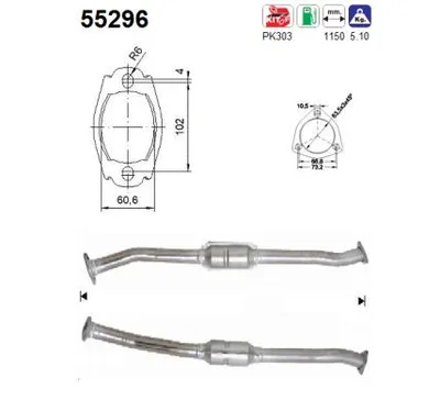 Catalytic Converter Peugeot BOXER Bus · Peugeot 106 I · Citroën JUMPER I Bus
