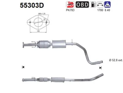 Catalytic Converter Fiat BRAVO II · Fiat STILO · Fiat STILO Multi Wagon
