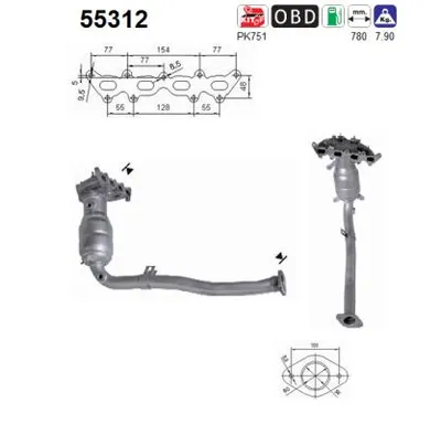 Catalytic Converter Fiat STILO · Fiat STILO Multi Wagon