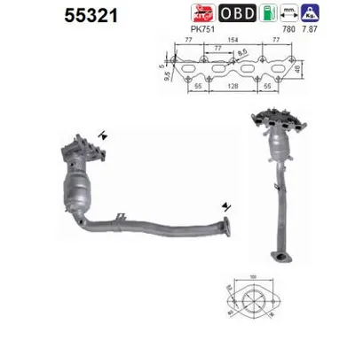 Catalytic Converter Fiat BRAVO II