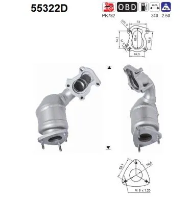 Catalytic Converter Fiat DOBLO MPV · Fiat DOBLO Box Body/MPV